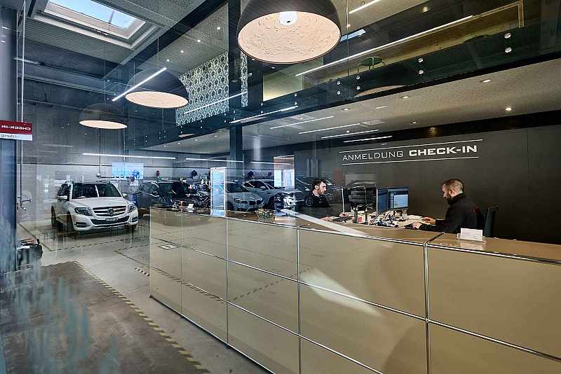 Empfangsbereich und Anmeldung Buchs AG